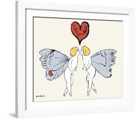 I Love You So, c. 1958 (angel)-Andy Warhol-Framed Art Print