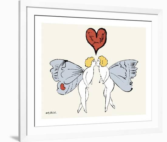 I Love You So, c. 1958 (angel)-Andy Warhol-Framed Giclee Print