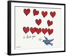 I Love You So, c. 1958-Andy Warhol-Framed Giclee Print