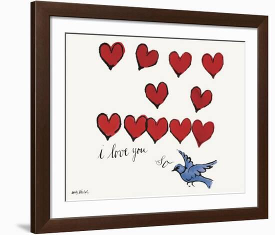 I Love You So, c. 1958-Andy Warhol-Framed Giclee Print