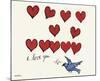 I Love You So, c. 1958-Andy Warhol-Mounted Art Print