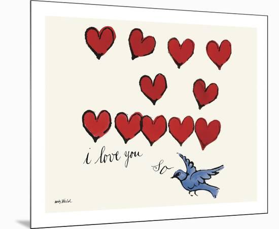 I Love You So, c. 1958-Andy Warhol-Mounted Giclee Print