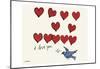 I Love You So, c. 1958-Andy Warhol-Mounted Art Print