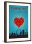 I Love You St. Louis, Missouri-Lantern Press-Framed Art Print