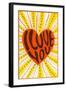 I Love You, Sunburst Heart-null-Framed Art Print