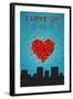 I Love You Tempe, Arizona-Lantern Press-Framed Art Print