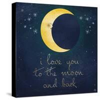 I Love You to the Moon 1-Kimberly Glover-Stretched Canvas