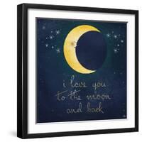 I Love You to the Moon 1-Kimberly Glover-Framed Giclee Print