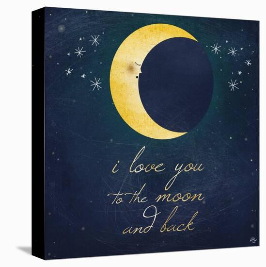 I Love You to the Moon 2-Kimberly Glover-Stretched Canvas