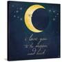 I Love You to the Moon 2-Kimberly Glover-Stretched Canvas