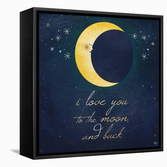 I Love You to the Moon 2-Kimberly Glover-Framed Stretched Canvas