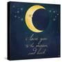 I Love You to the Moon 2-Kimberly Glover-Stretched Canvas