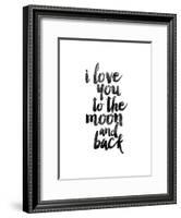 I Love You to the Moon and Back-Brett Wilson-Framed Art Print