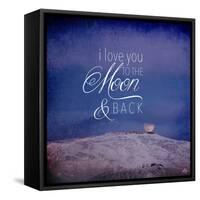 I Love you to the Moon-Kimberly Glover-Framed Stretched Canvas