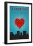 I Love You Tucson, Arizona-Lantern Press-Framed Art Print