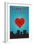 I Love You Tucson, Arizona-Lantern Press-Framed Art Print