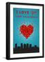 I Love You West Palm Beach, Florida-Lantern Press-Framed Art Print