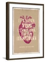 I Love You With All My Heart-null-Framed Art Print