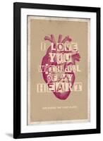 I Love You With All My Heart-null-Framed Art Print