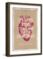 I Love You With All My Heart-null-Framed Art Print