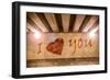 I Love You with Heart Painted as Graffiti-Semmick Photo-Framed Photographic Print