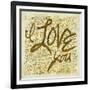 I love you-PI Studio-Framed Art Print