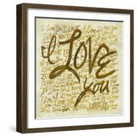 I love you-PI Studio-Framed Art Print