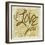 I love you-PI Studio-Framed Art Print