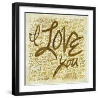 I love you-PI Studio-Framed Art Print