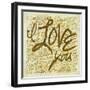 I love you-PI Studio-Framed Art Print