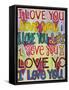 I Love You-Carla Bank-Framed Stretched Canvas