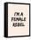 I'm A Female Rebel-null-Framed Stretched Canvas