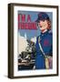 'I'm A Firegirl', 1940-Unknown-Framed Giclee Print