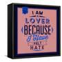 I'm a Lover 1-Lorand Okos-Framed Stretched Canvas