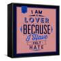 I'm a Lover 1-Lorand Okos-Framed Stretched Canvas