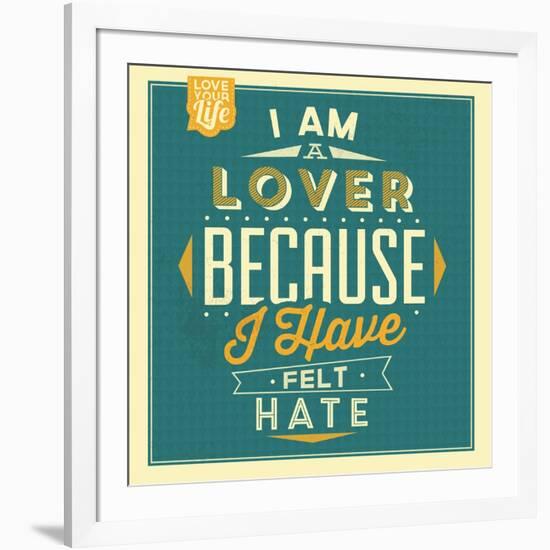 I'm a Lover-Lorand Okos-Framed Art Print