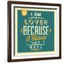 I'm a Lover-Lorand Okos-Framed Art Print