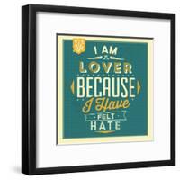 I'm a Lover-Lorand Okos-Framed Art Print