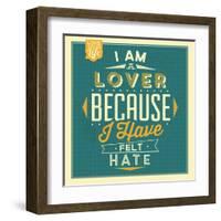 I'm a Lover-Lorand Okos-Framed Art Print