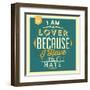 I'm a Lover-Lorand Okos-Framed Art Print