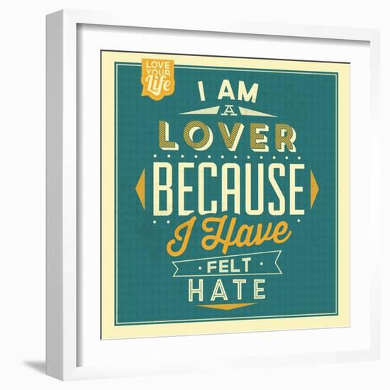 I'm a Lover-Lorand Okos-Framed Art Print