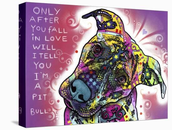 I’m a Pit Bull-Dean Russo-Stretched Canvas