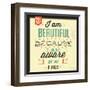 I'm Beautiful-Lorand Okos-Framed Art Print