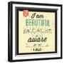 I'm Beautiful-Lorand Okos-Framed Art Print