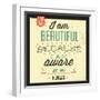 I'm Beautiful-Lorand Okos-Framed Art Print