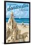 I'm Building Sandcastles in My Dreams-Lantern Press-Framed Art Print