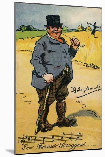 I'm Farmer Scroggins (Chromolitho)-Dudley Hardy-Mounted Giclee Print