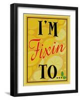 I'M FIXIN TO...-Old Red Truck-Framed Giclee Print