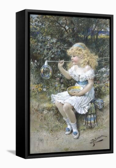 I'M Forever Blowing Bubbles-William Stephen Coleman-Framed Stretched Canvas