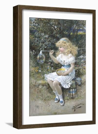 I'M Forever Blowing Bubbles-William Stephen Coleman-Framed Giclee Print